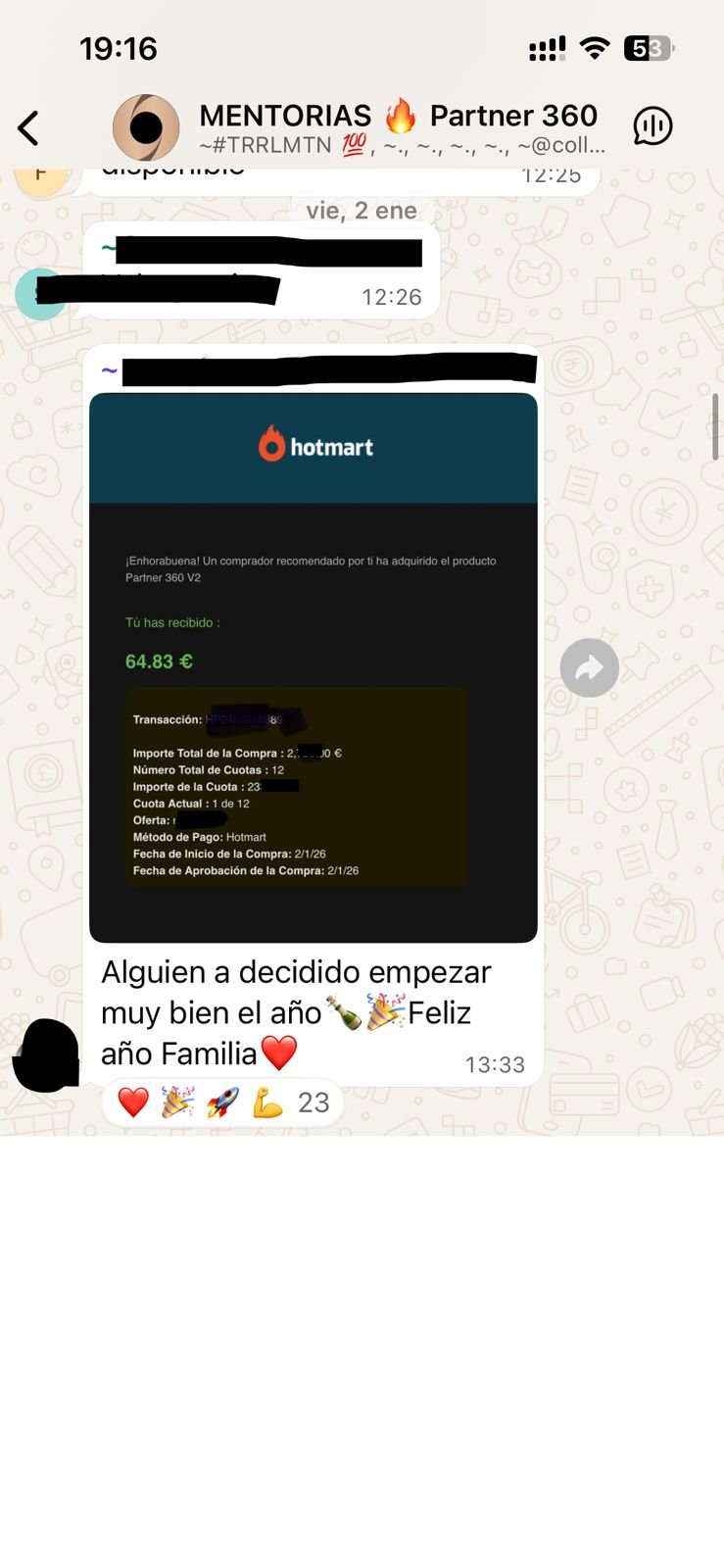 Comisión 603.18€ alumno Partner 360