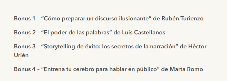 4 bonus incluidos en el Método BRAVO